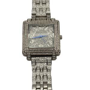 Charles Raymond Iced Out Womens Mens Watch 44mm - New Battery - Wrist 5.5-5.75